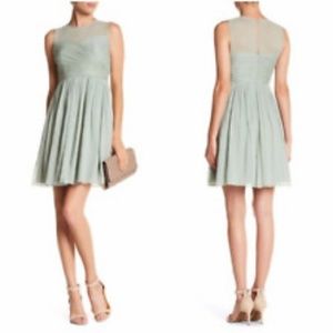 JCREW Clara dress in Dusty Shale -bridesmaid